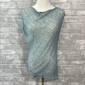 LAmade Teal Textured Women's Top